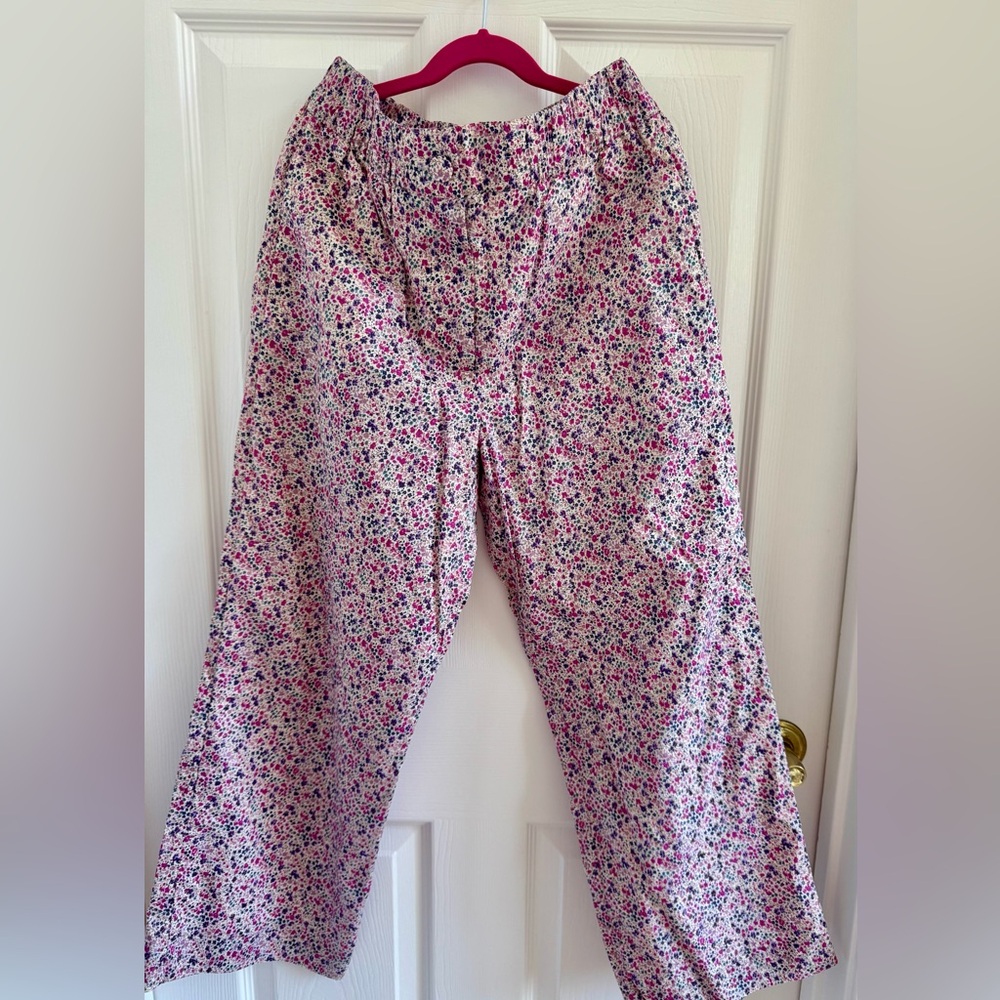 J. Crew Pull-on crop pant in Liberty® Phoebe floral